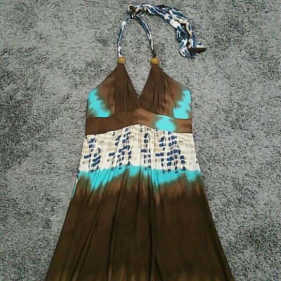 CLEARANCE /Make an offer! Maxi Halter Dress Sz M - Picture 4 of 5